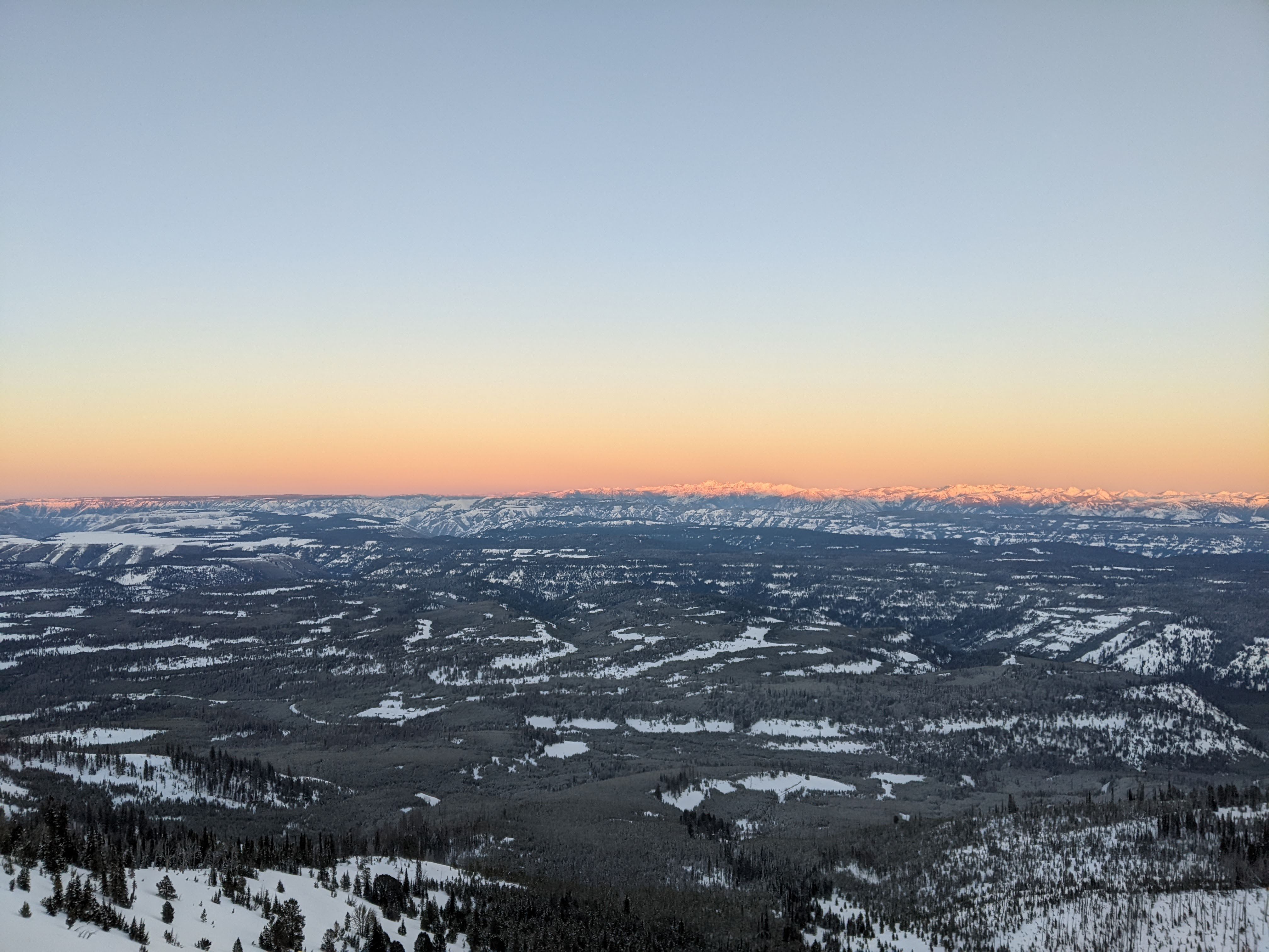 Skiing area at Salt Creek Summit