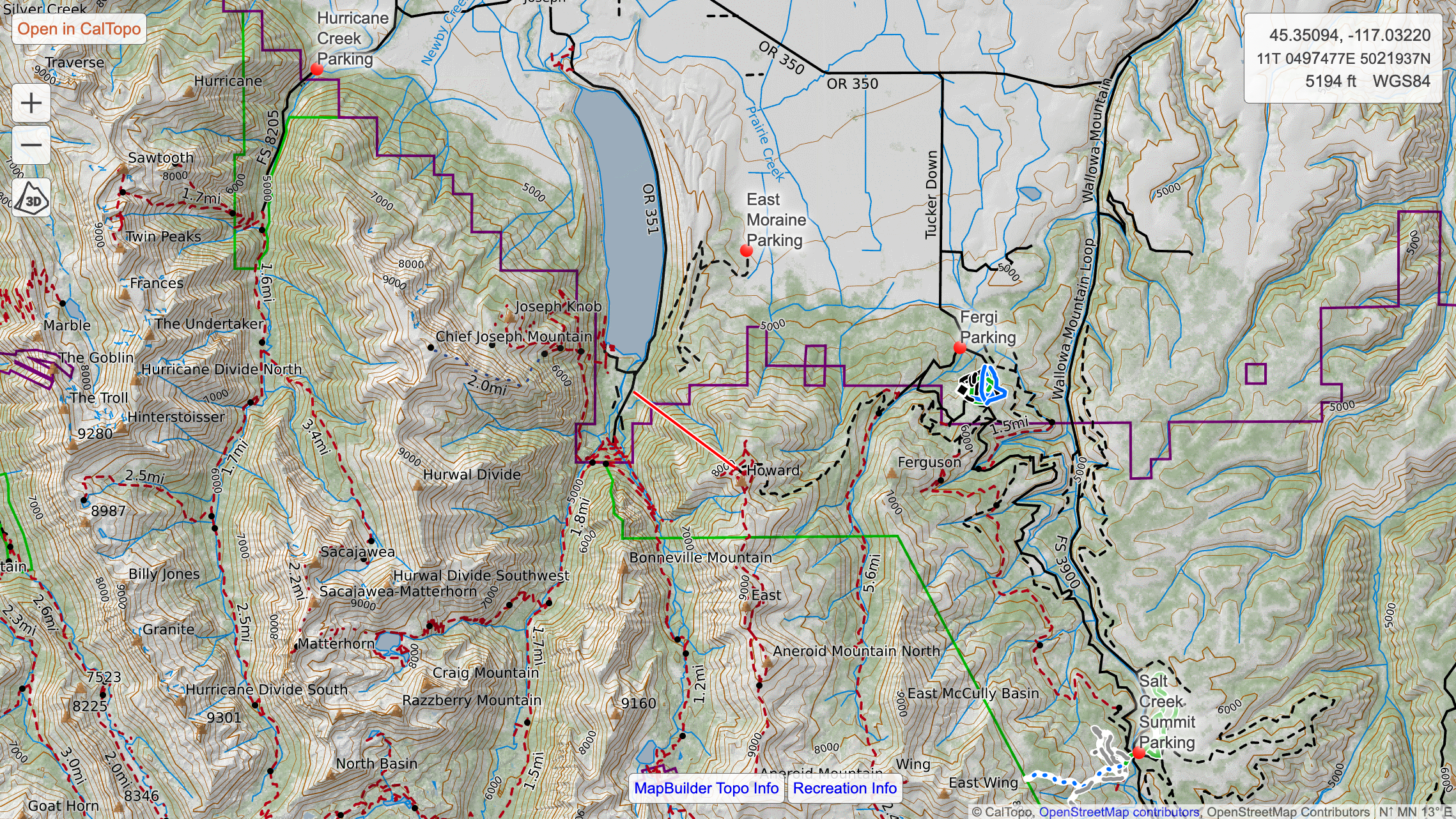 XC ski trails in Wallowa County